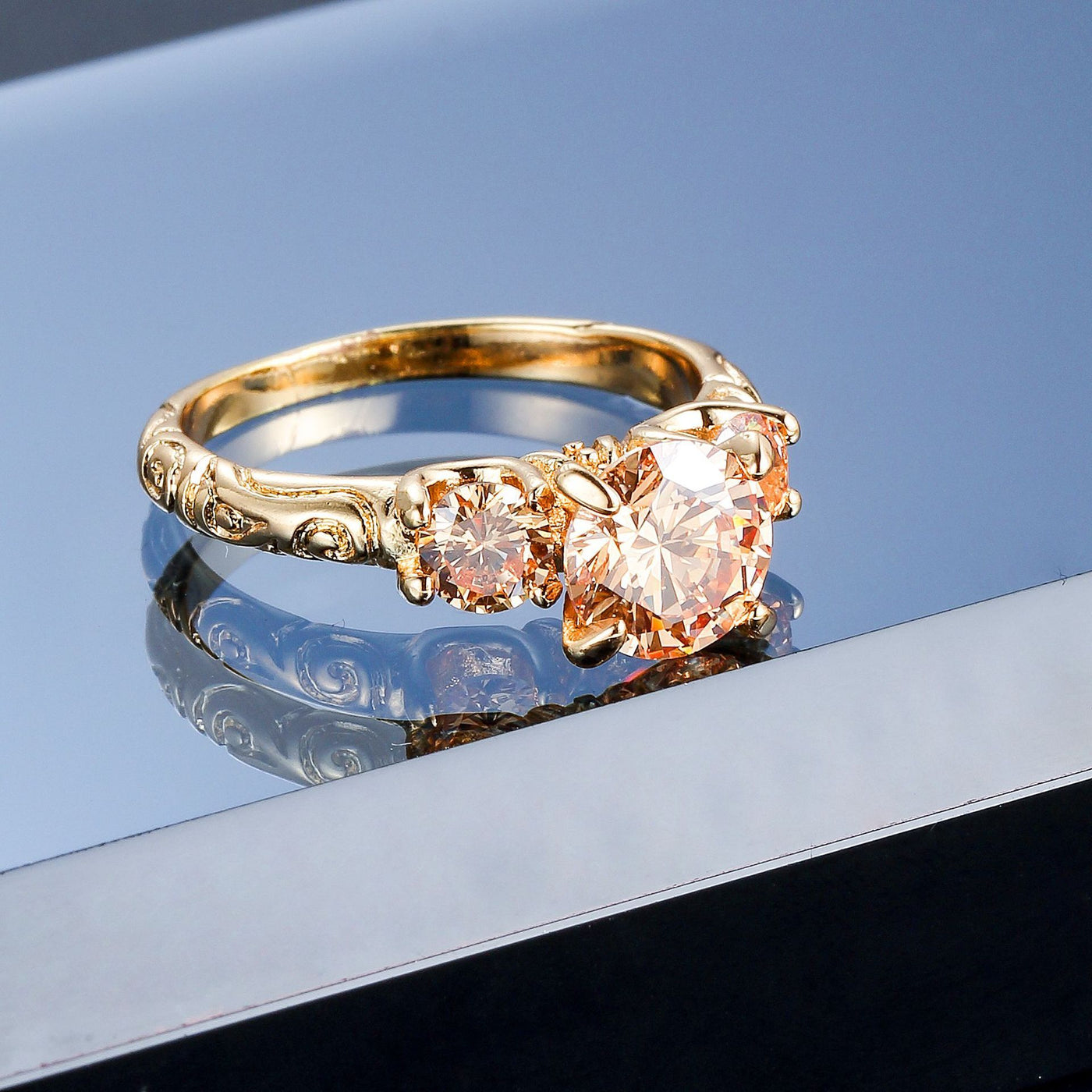 Women's European And American Minority Fashion Jewelry Gold-plated Ring
