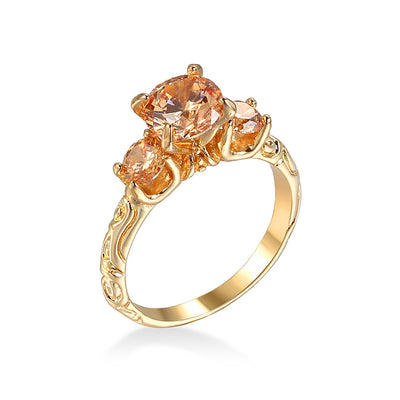 Women's European And American Minority Fashion Jewelry Gold-plated Ring