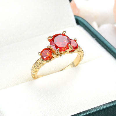 Women's European And American Minority Fashion Jewelry Gold-plated Ring