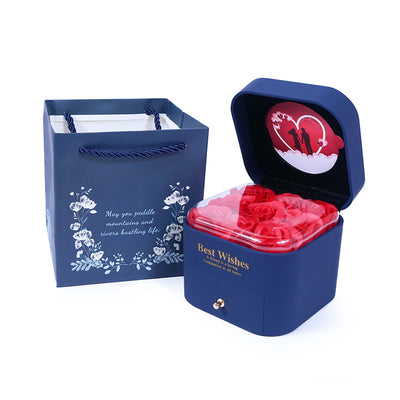 Household Minimalist Rose Jewelry Box Suit